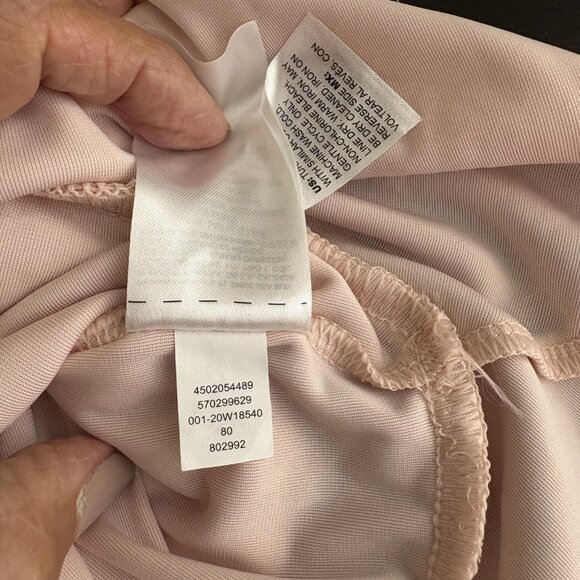 2/$30 White House Black Market Velvet Surplice Top Pink Small #9937 - Picture 6 of 9